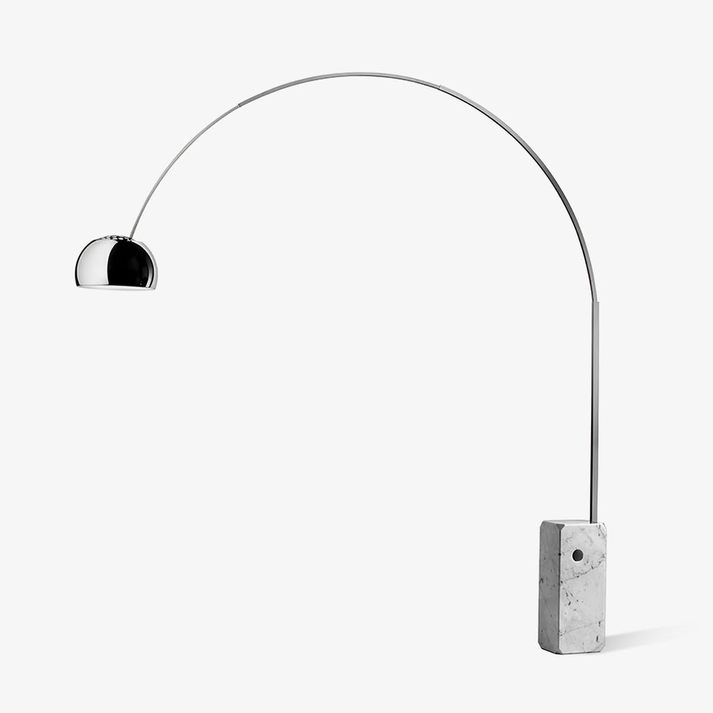 Arcadia Luxe Floor Light, Floor Lamp, Stainless steel, W 74.8″ x H 82.6″
