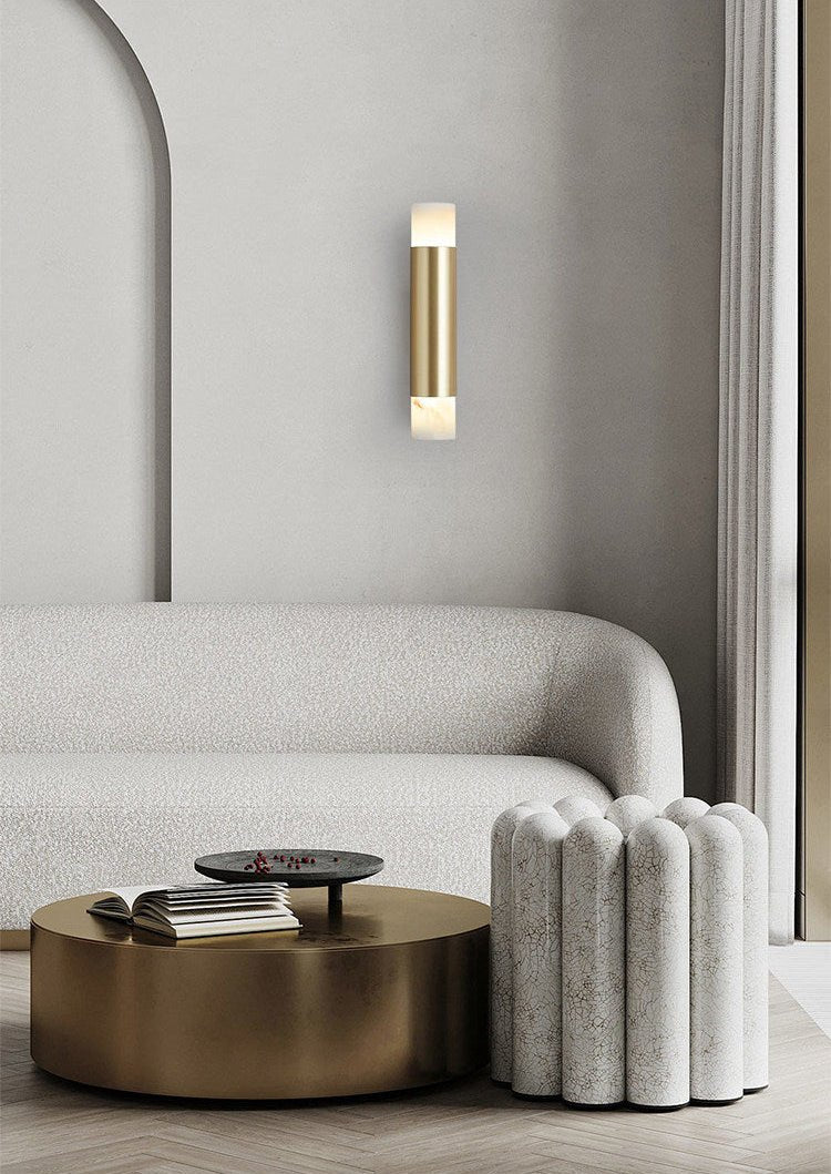 Arden Alabaster Wall Light, Hardwired Wall Sconce, detail 7