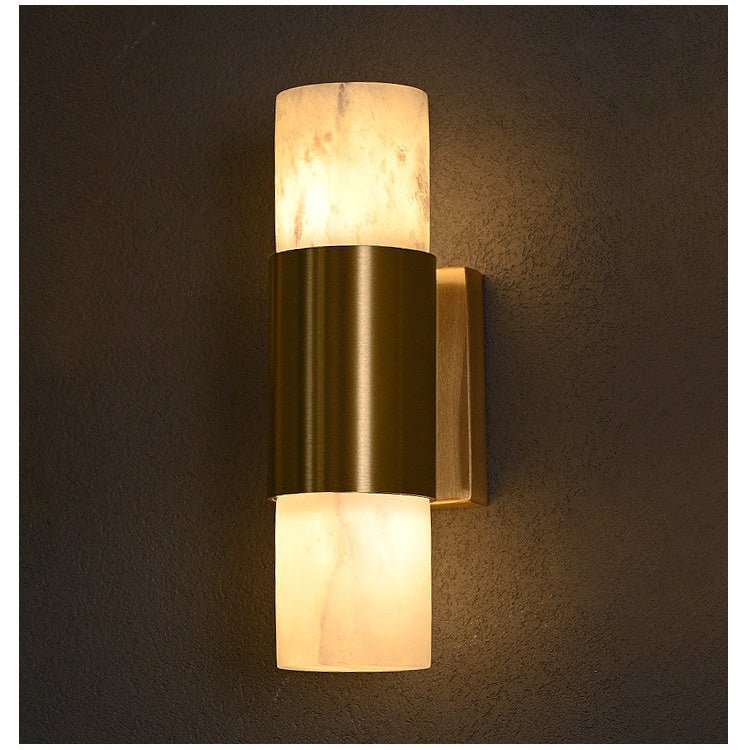 Arden Alabaster Wall Light, Hardwired Wall Sconce, detail 4