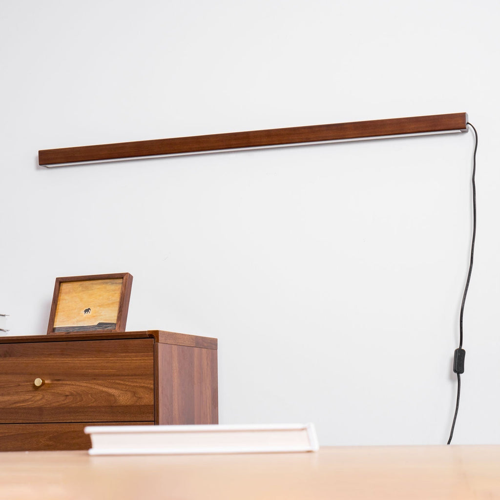 Arlo Linear Wood Plug-In Wall Light, Plug-In Wall Sconce, detail 15