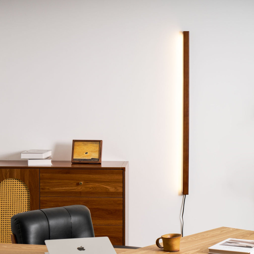 Arlo Linear Wood Plug-In Wall Light, Plug-In Wall Sconce, detail 23