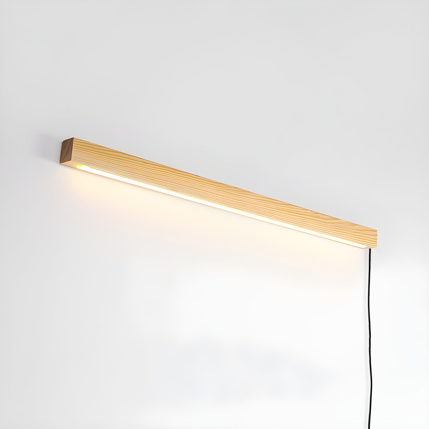 Arlo Linear Wood Plug-In Wall Light, Plug-In Wall Sconce, detail 11