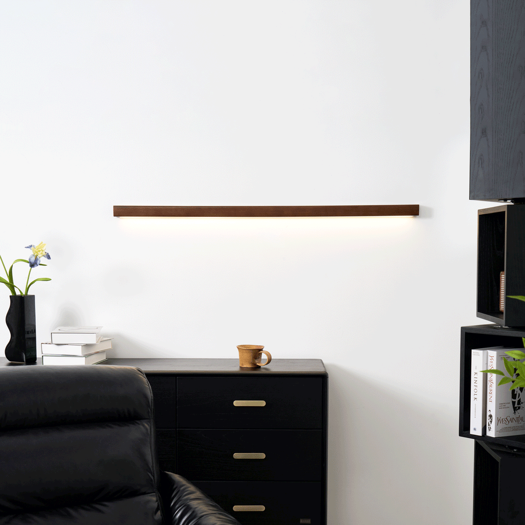 Arlo Linear Wood Wall Light, Hardwired Wall Sconce, detail 23