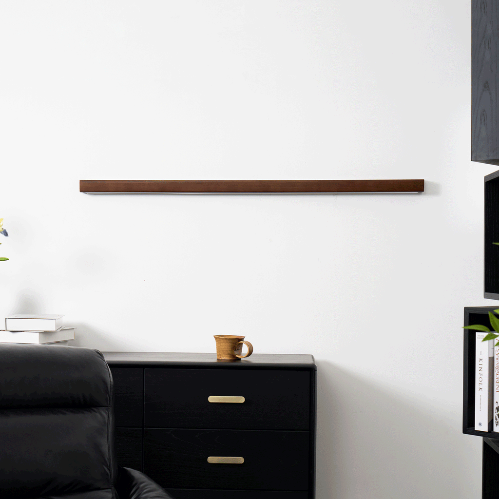 Arlo Linear Wood Wall Light, Hardwired Wall Sconce, detail 24