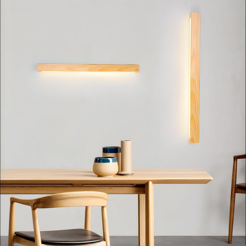 Arlo Linear Wood Wall Light, Hardwired Wall Sconce, detail 26