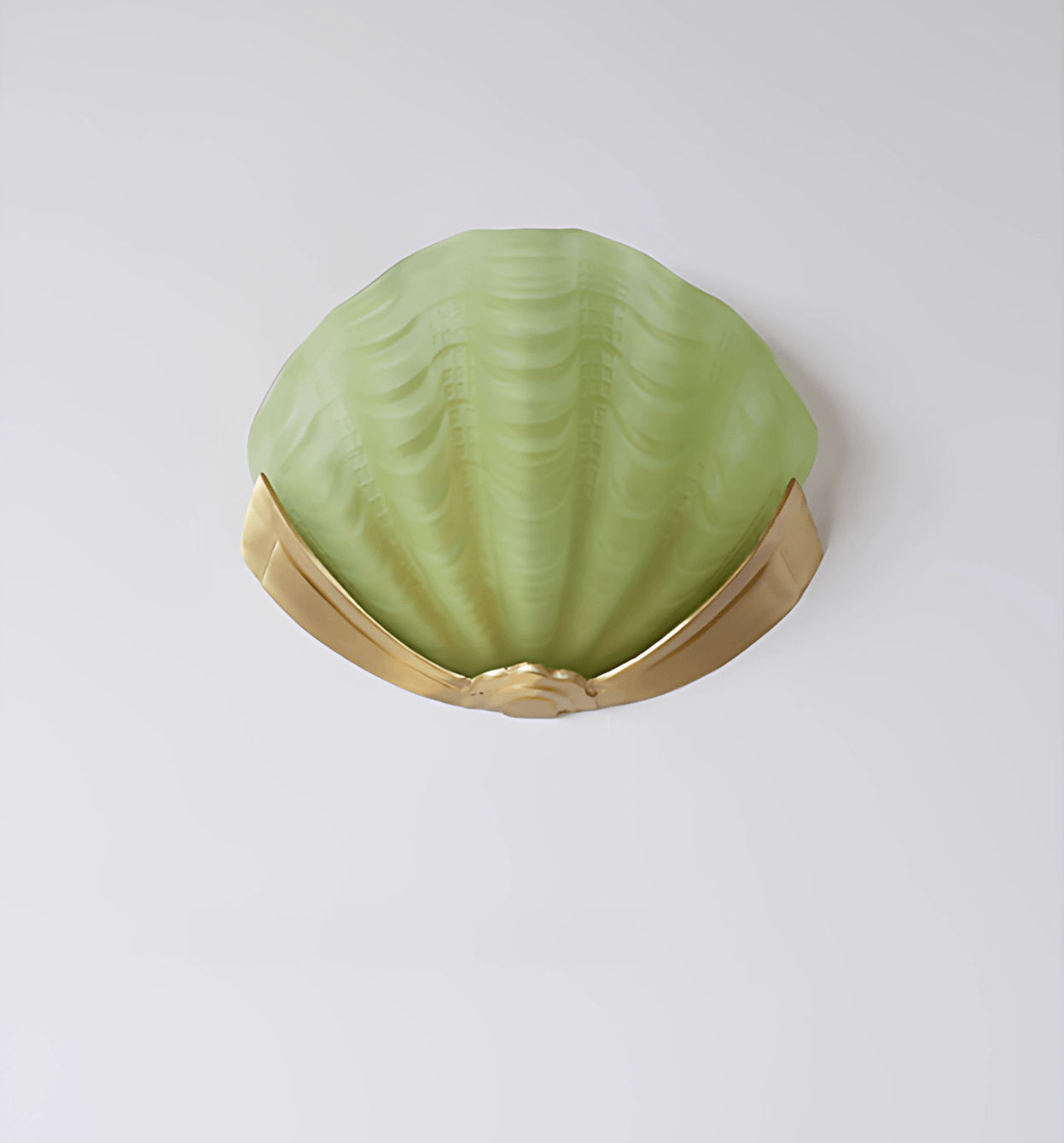 Art Deco Scallop Wall Light, Hardwired Wall Sconce, detail 30