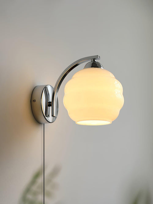 Art Deco Plug-In Wall Light, Plug-In Wall Sconce, detail 2