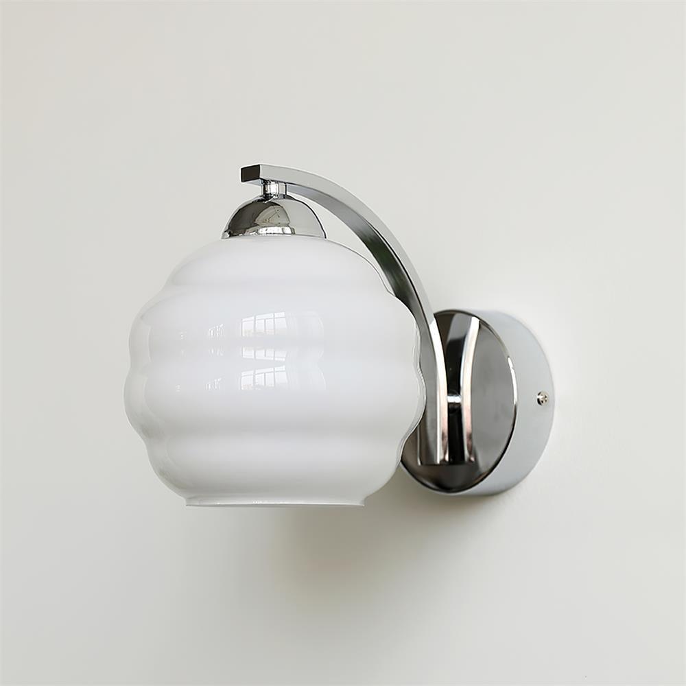 Art Deco Vintage Wall Light, Hardwired Wall Sconce, detail 5