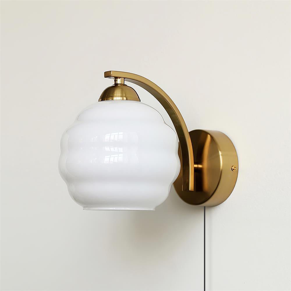 Art Deco Plug-In Wall Light, Plug-In Wall Sconce, detail 7