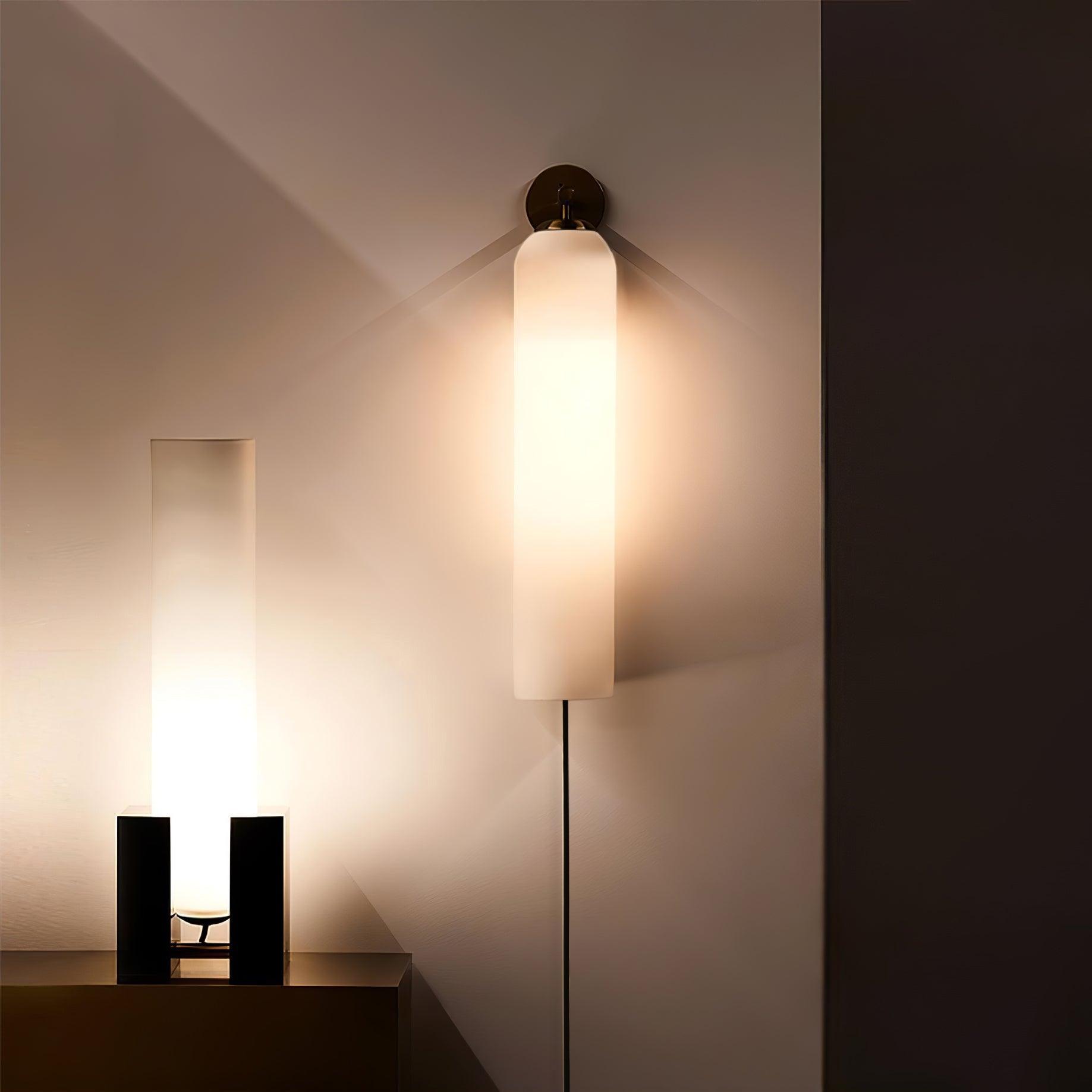 Art Glass Plug-In Wall Light, Plug-In Wall Sconce, detail 2