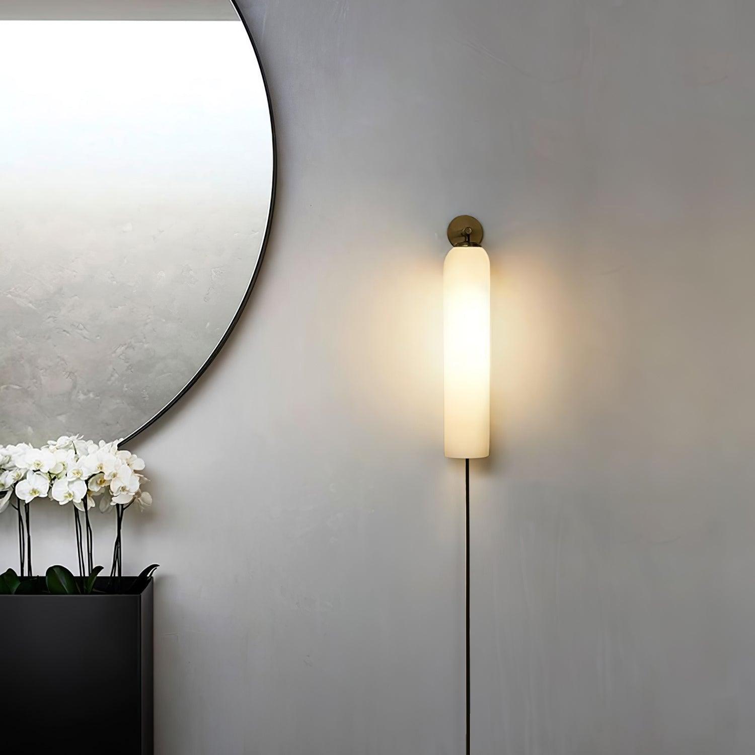 Art Glass Plug-In Wall Light, Plug-In Wall Sconce, detail 3