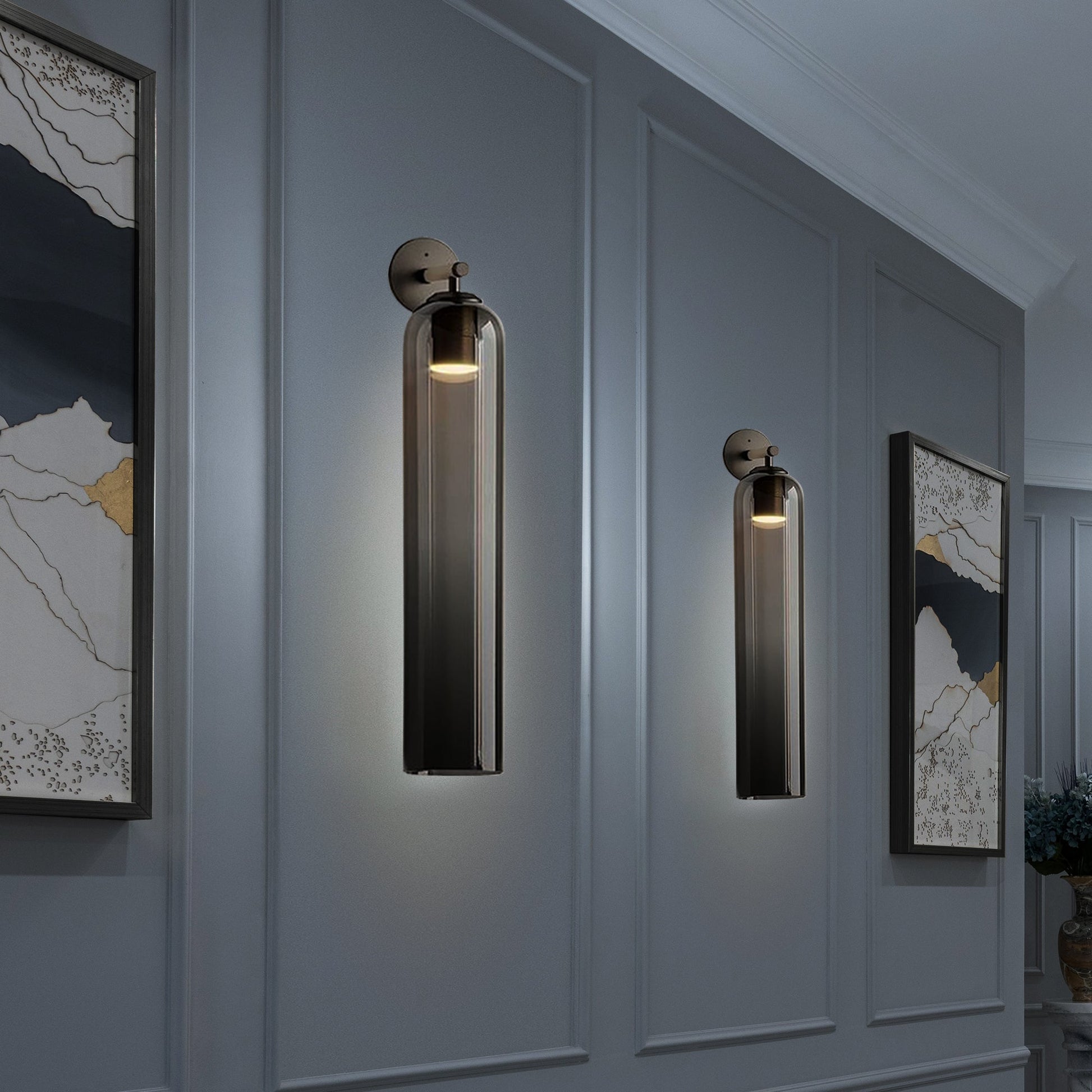 Art Glass Wall Light, Hardwired Wall Sconce, detail 41