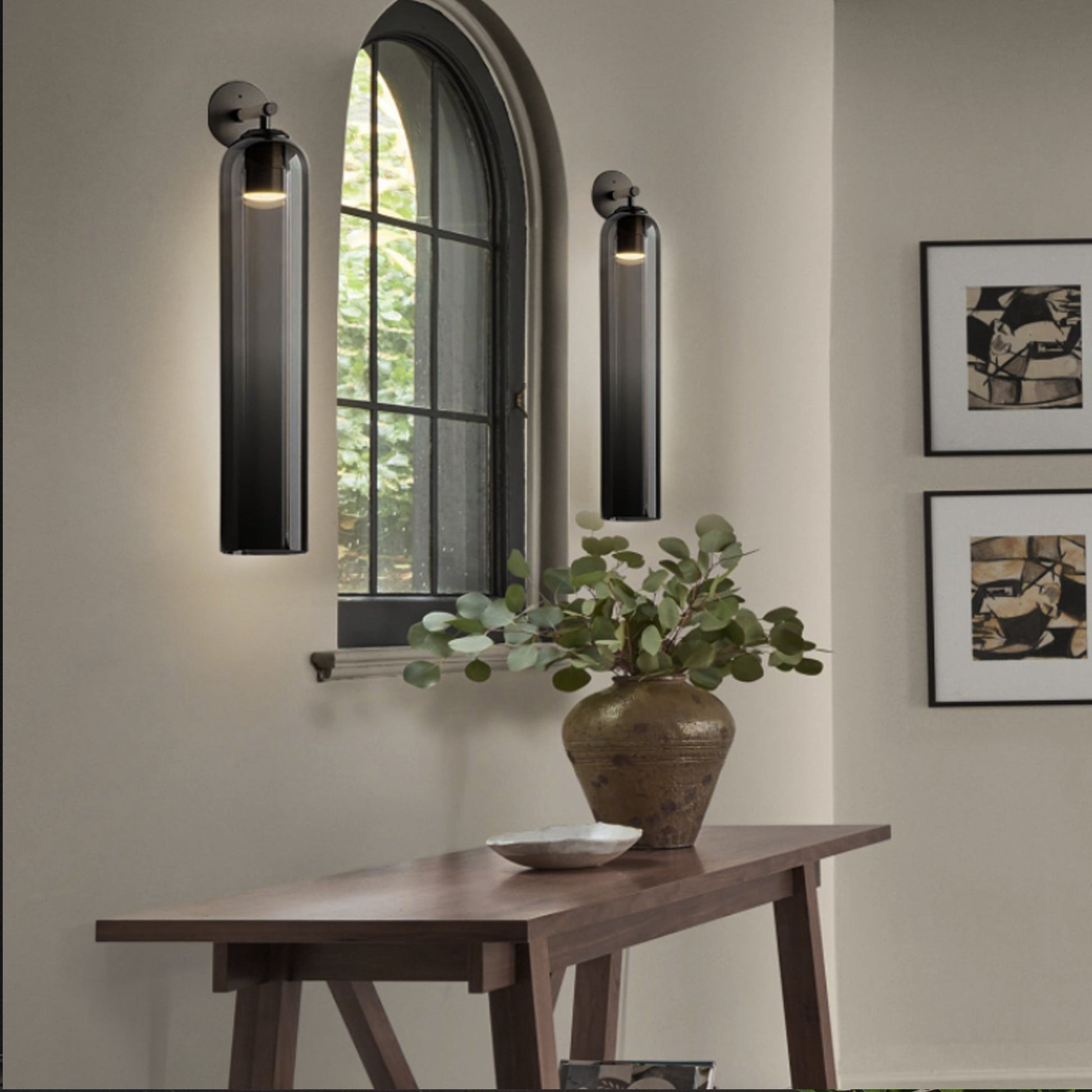 Art Glass Wall Light, Hardwired Wall Sconce, detail 42