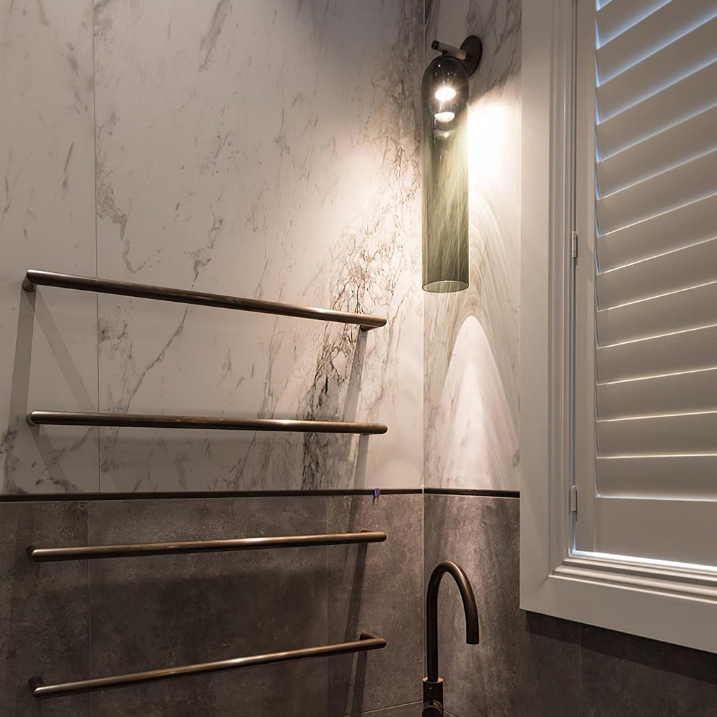 Art Glass Wall Light, Hardwired Wall Sconce, detail 34