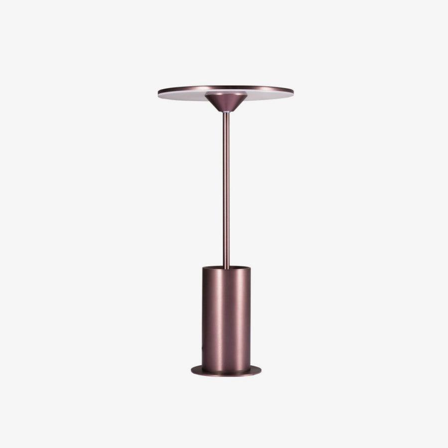 Sisifo Table Light, Bedside Table Lamp, Stainless Steel, ∅ 9.8″ x H 20.5″