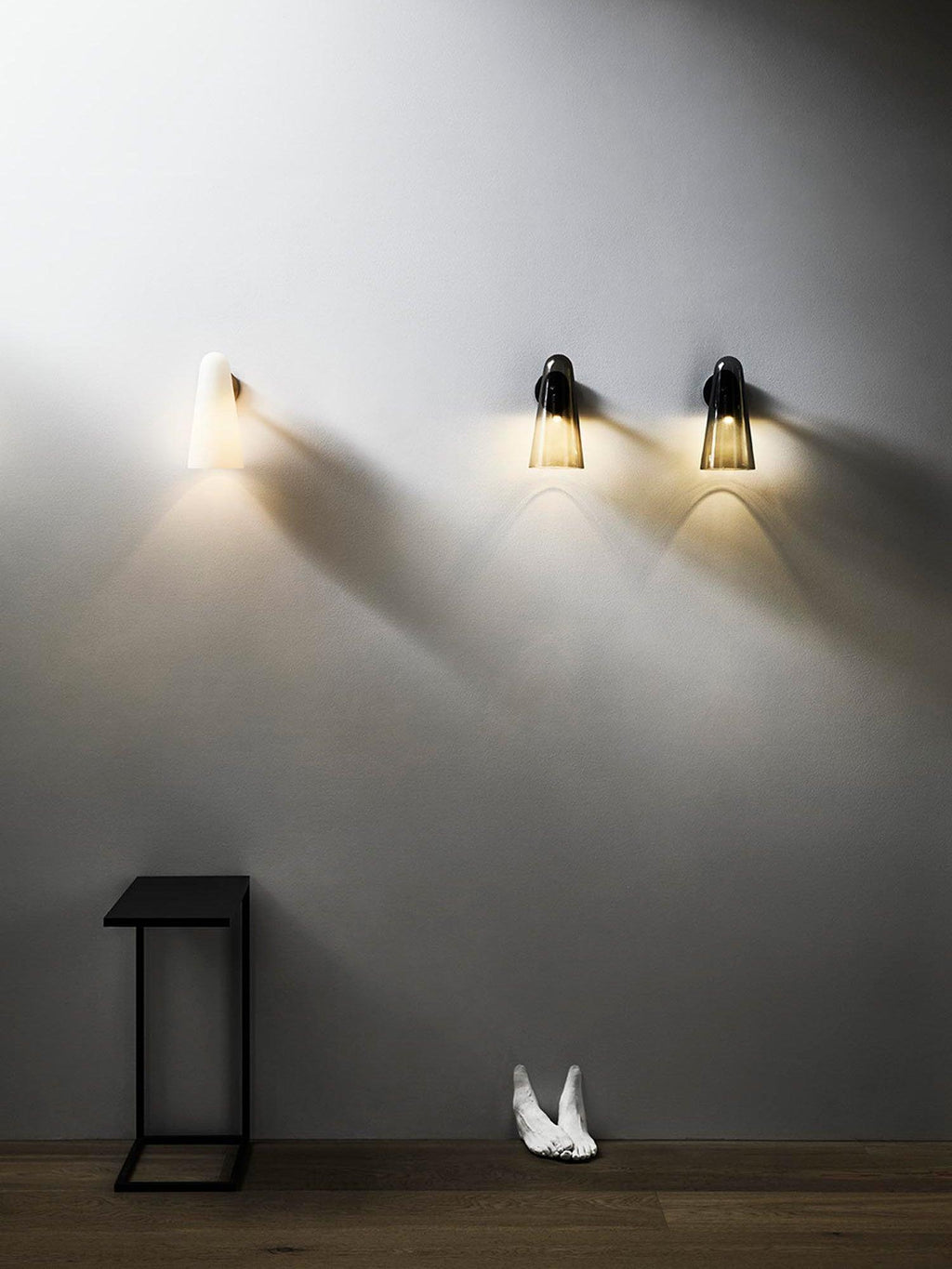 Conical Glass Wall Light, Hardwired Wall Sconce, detail 12