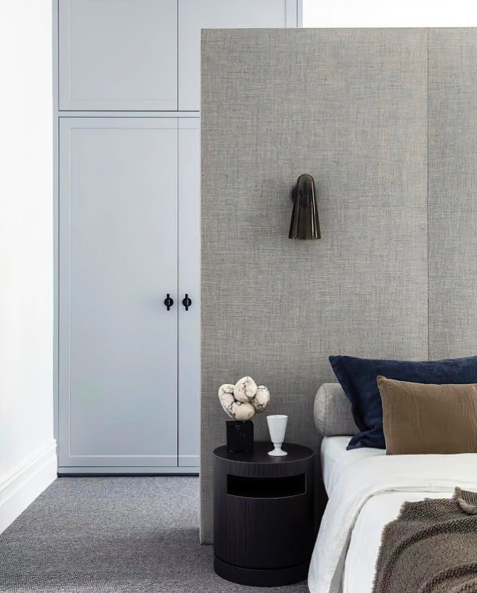 Conical Glass Wall Light, Hardwired Wall Sconce, detail 14
