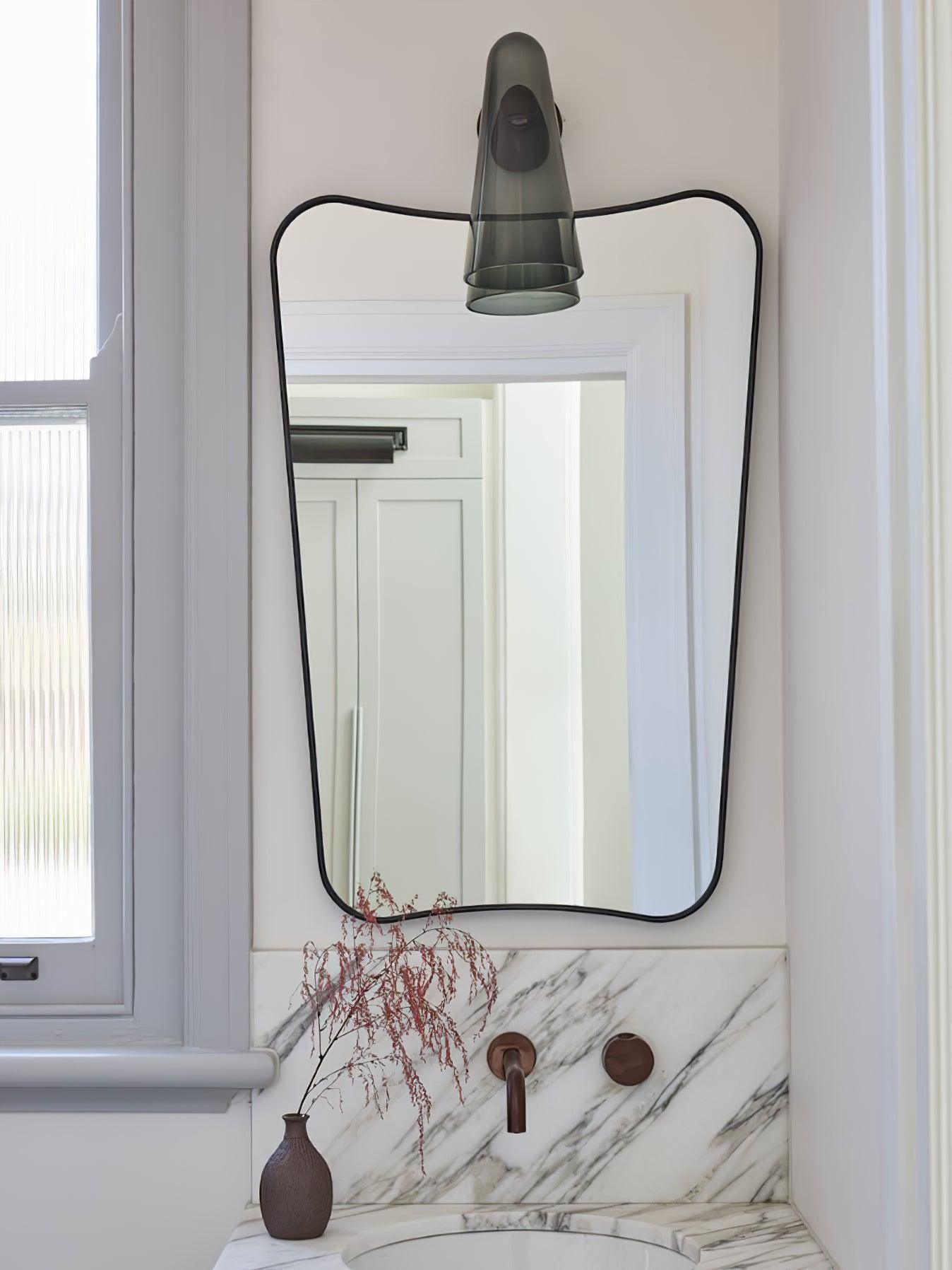Conical Glass Wall Light, Hardwired Wall Sconce, detail 22