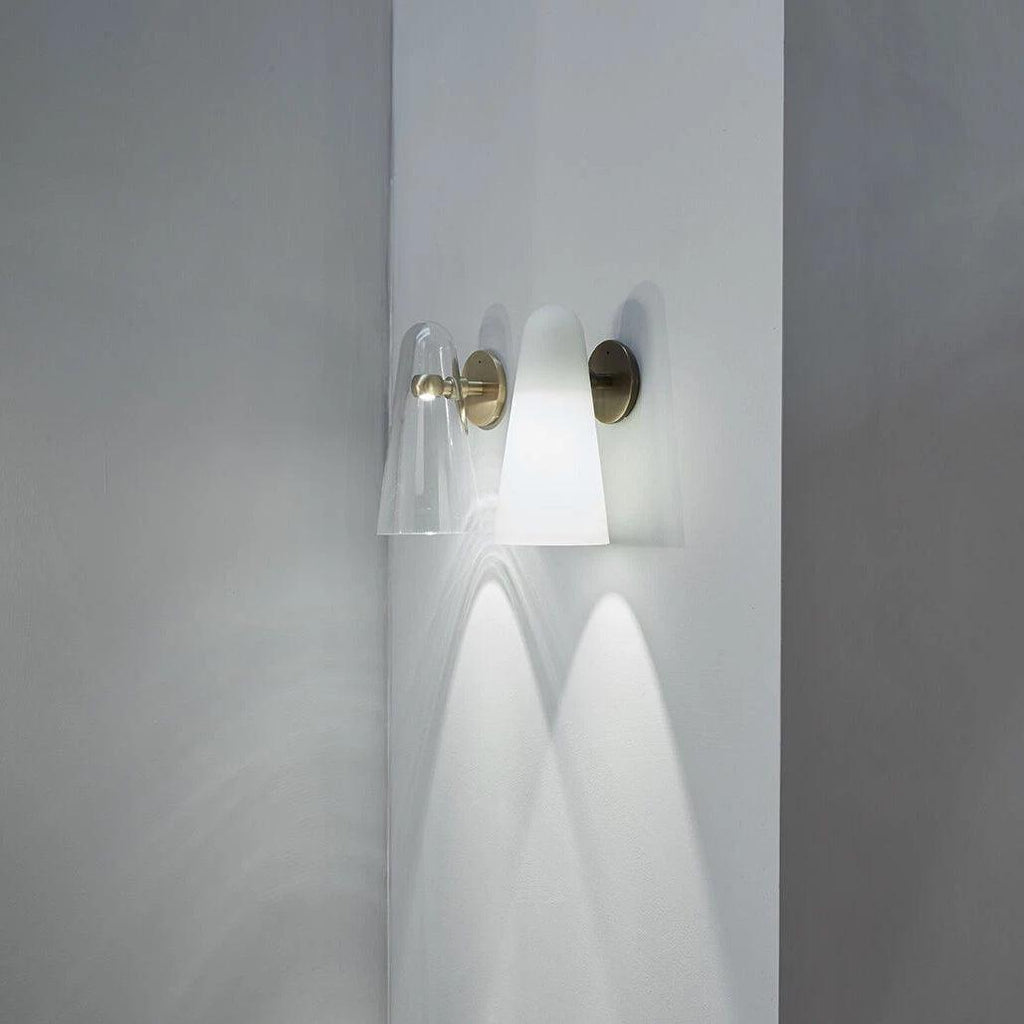 Conical Glass Wall Light, Hardwired Wall Sconce, detail 58