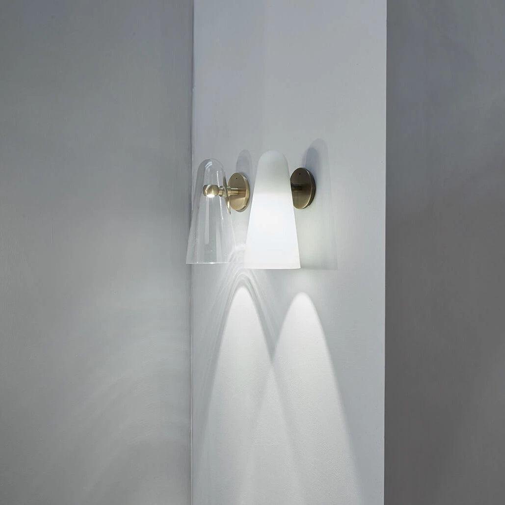 Conical Glass Wall Light, Hardwired Wall Sconce, detail 58
