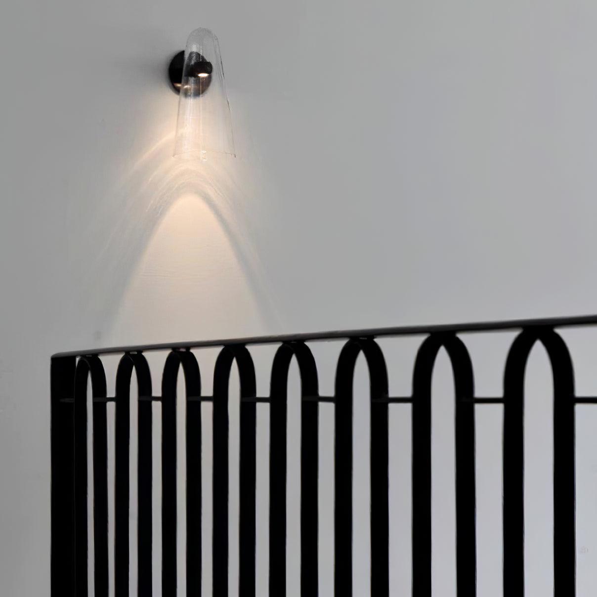 Conical Glass Wall Light, Hardwired Wall Sconce, detail 59