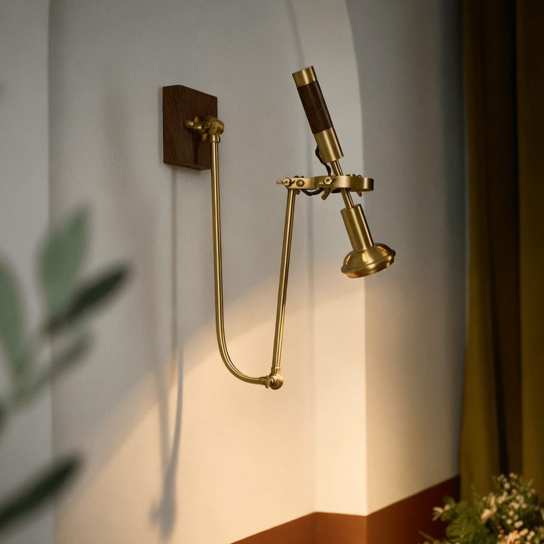 Articulated Wall Light, Hardwired Wall Sconce, detail 2