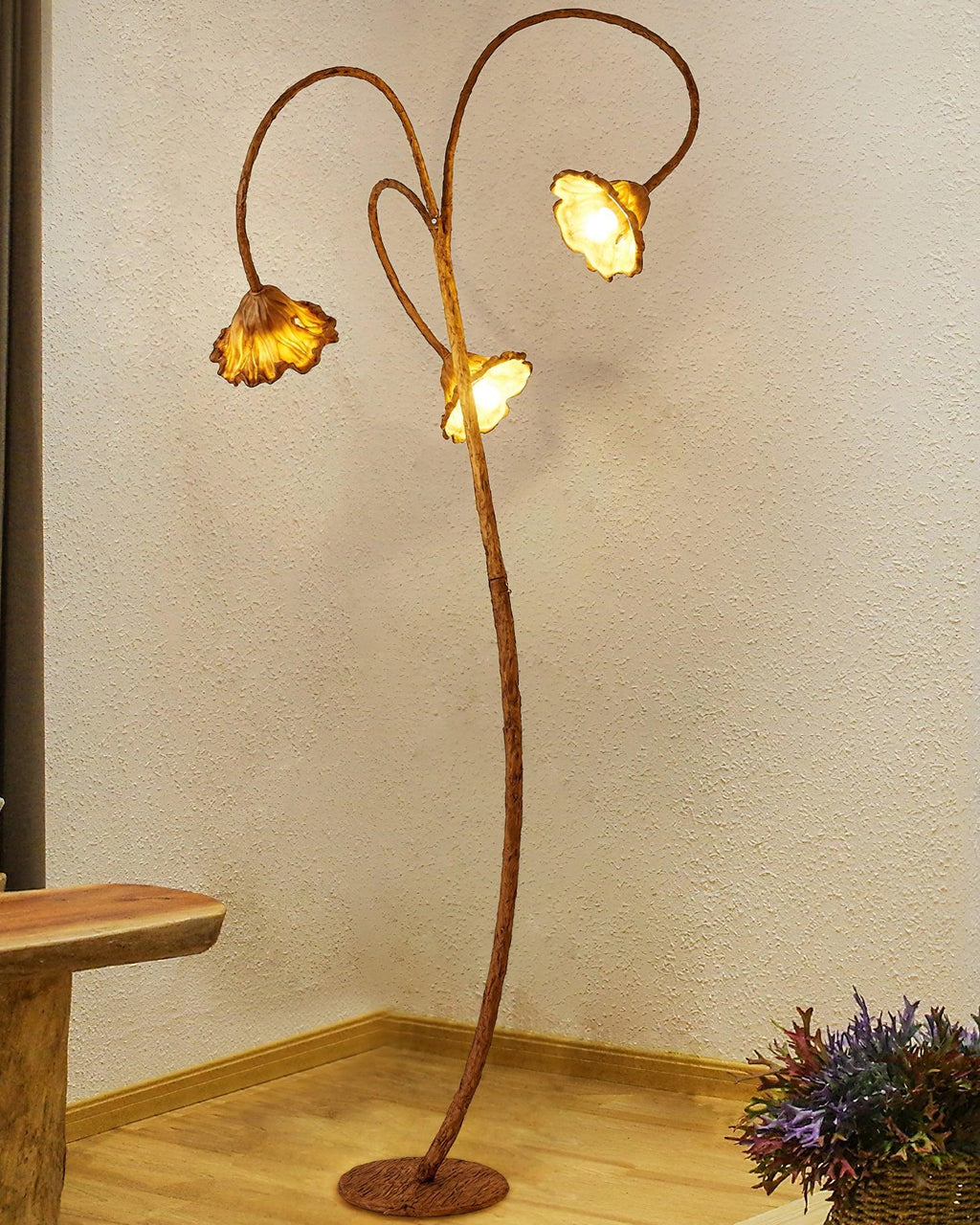 Artistic Lotus Leaf Floor Light, Floor Lamp, detail 6