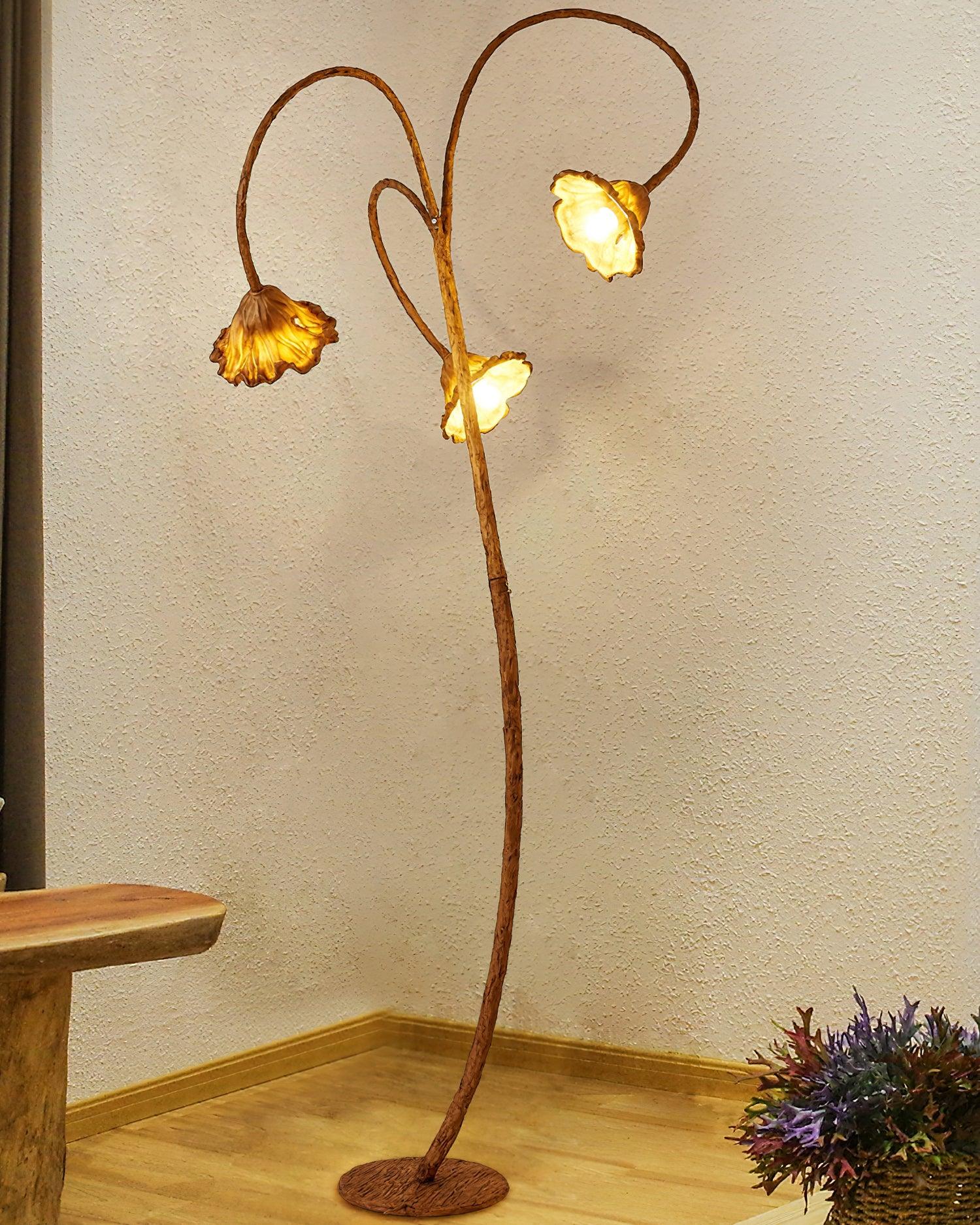 Artistic Lotus Leaf Floor Light, Floor Lamp, detail 6