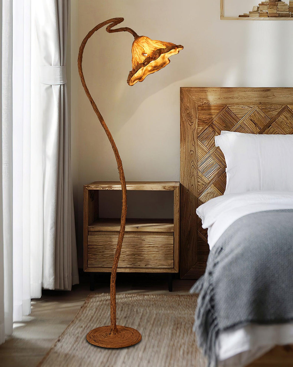 Artistic Lotus Leaf Floor Light, Floor Lamp, detail 8