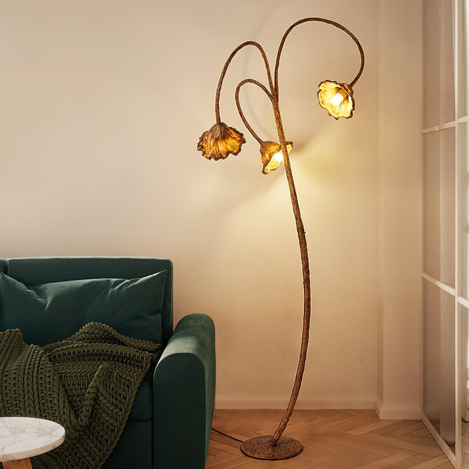 Artistic Lotus Leaf Floor Light, Floor Lamp, detail 4