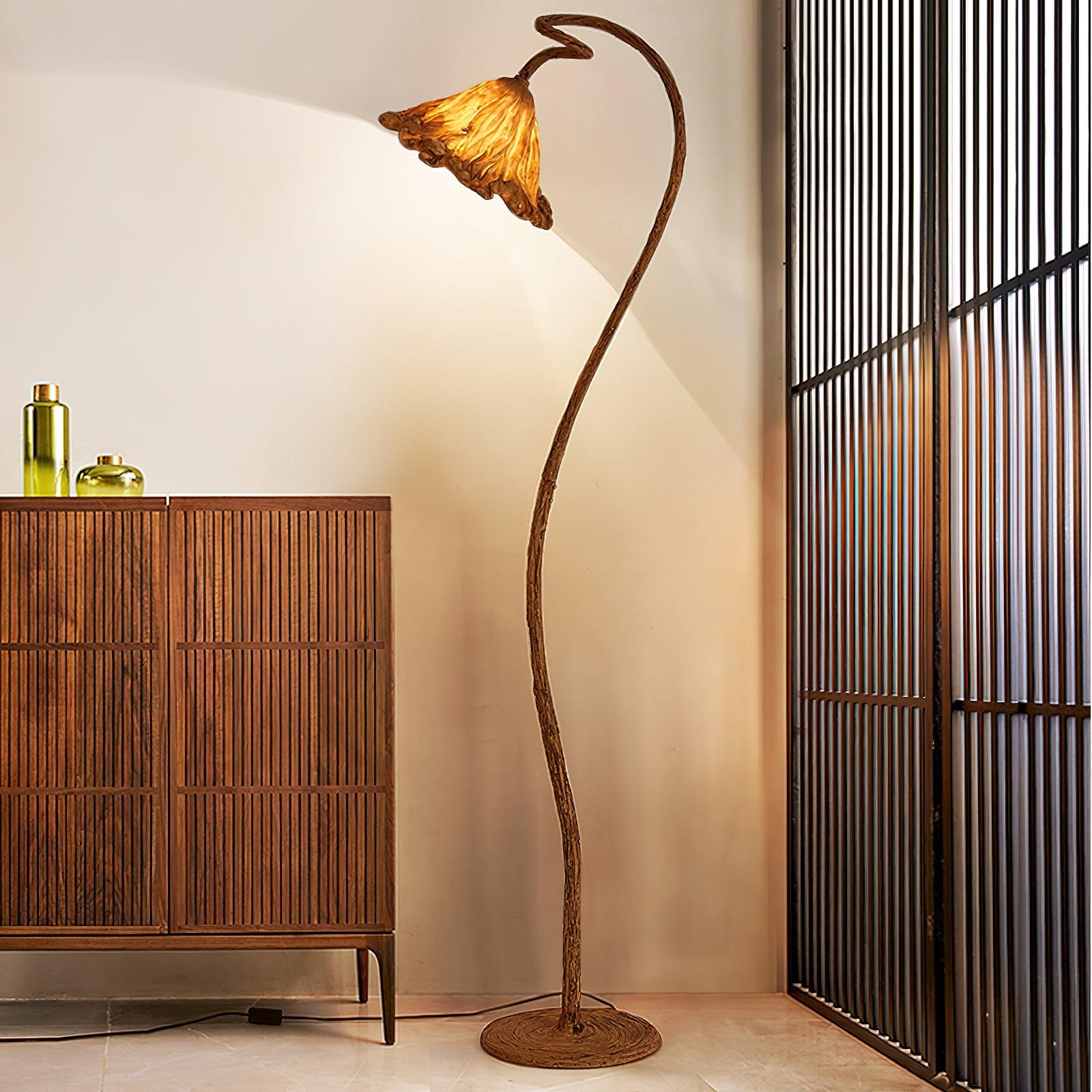 Artistic Lotus Leaf Floor Light, Floor Lamp, detail 2