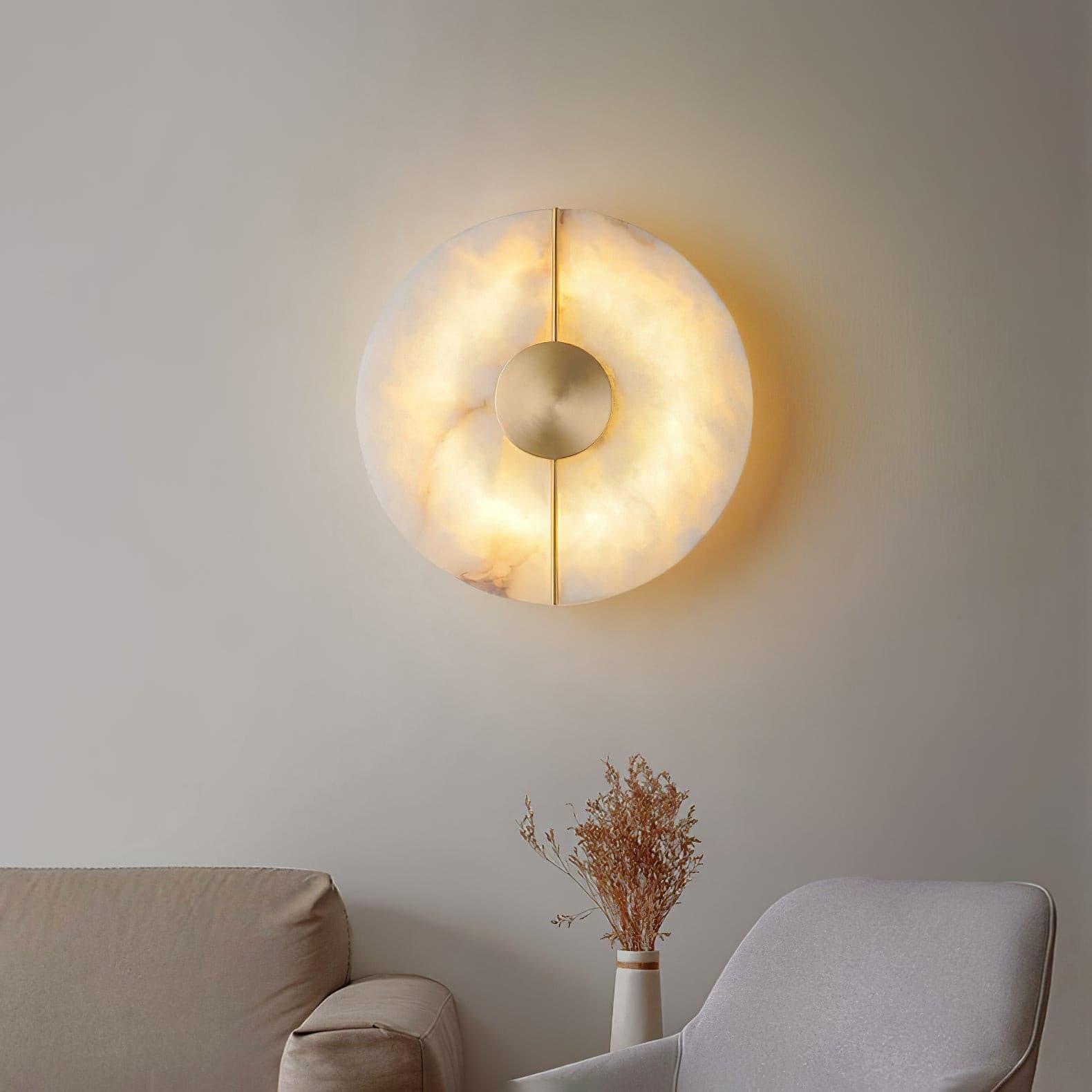 Artistic Marble Wall Light, Bedroom Wall Sconce, detail 2
