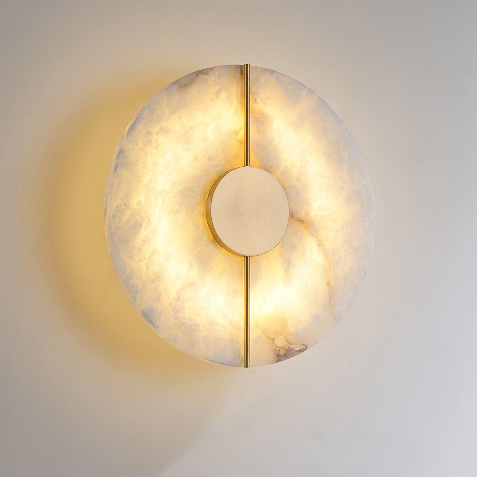 Artistic Alabaster Wall Light, Hardwired Wall Sconce, detail 26