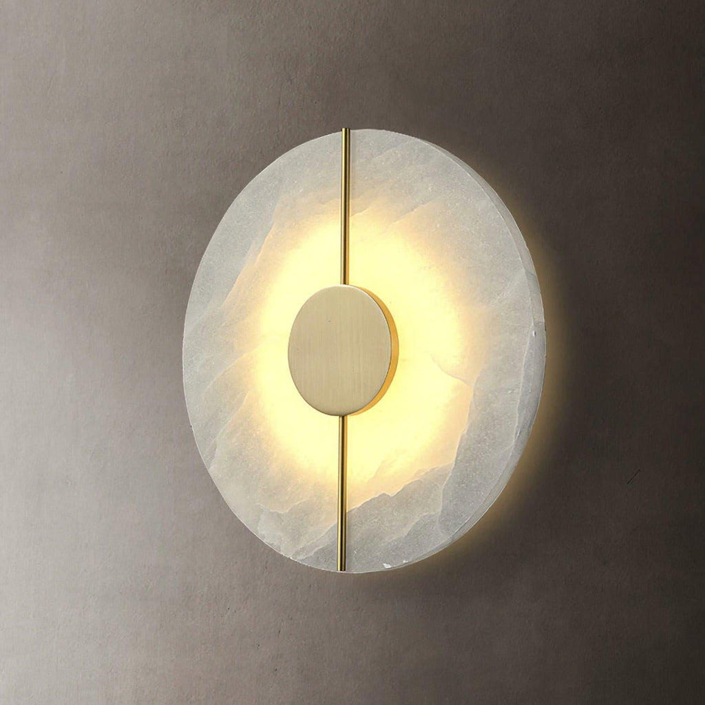 Artistic Alabaster Wall Light, Hardwired Wall Sconce, detail 25