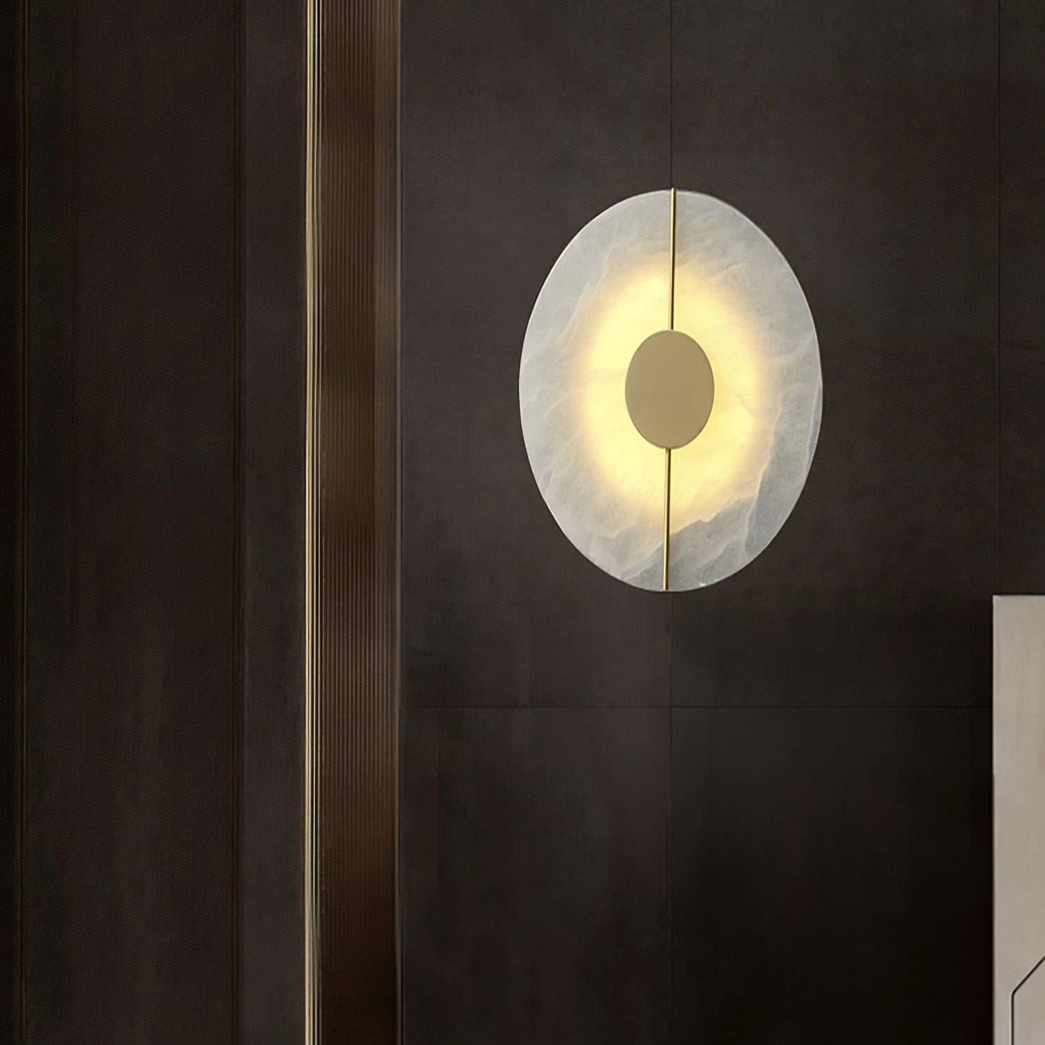 Artistic Alabaster Wall Light, Hardwired Wall Sconce, detail 18
