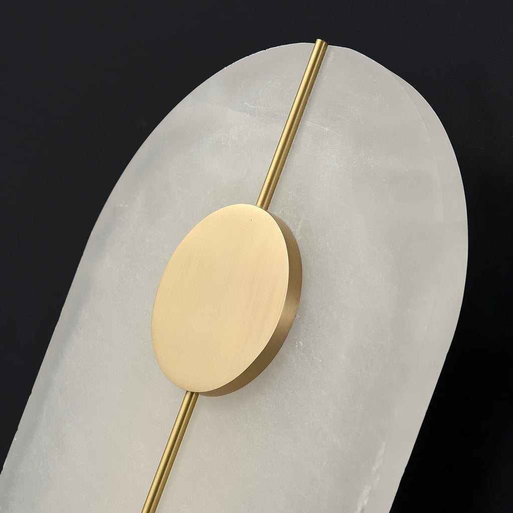 Artistic Alabaster Wall Light, Hardwired Wall Sconce, detail 33