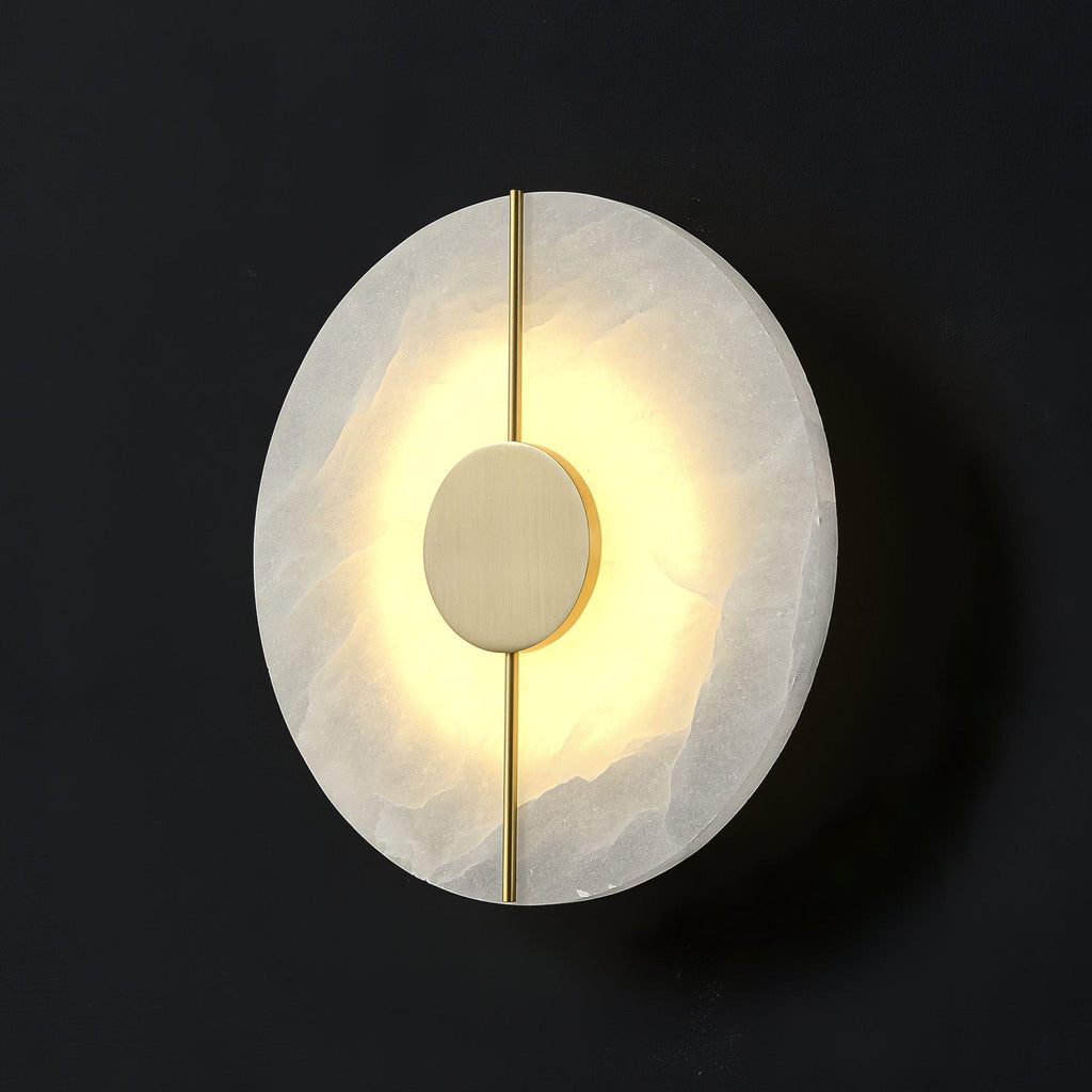 Artistic Alabaster Wall Light, Hardwired Wall Sconce, detail 24