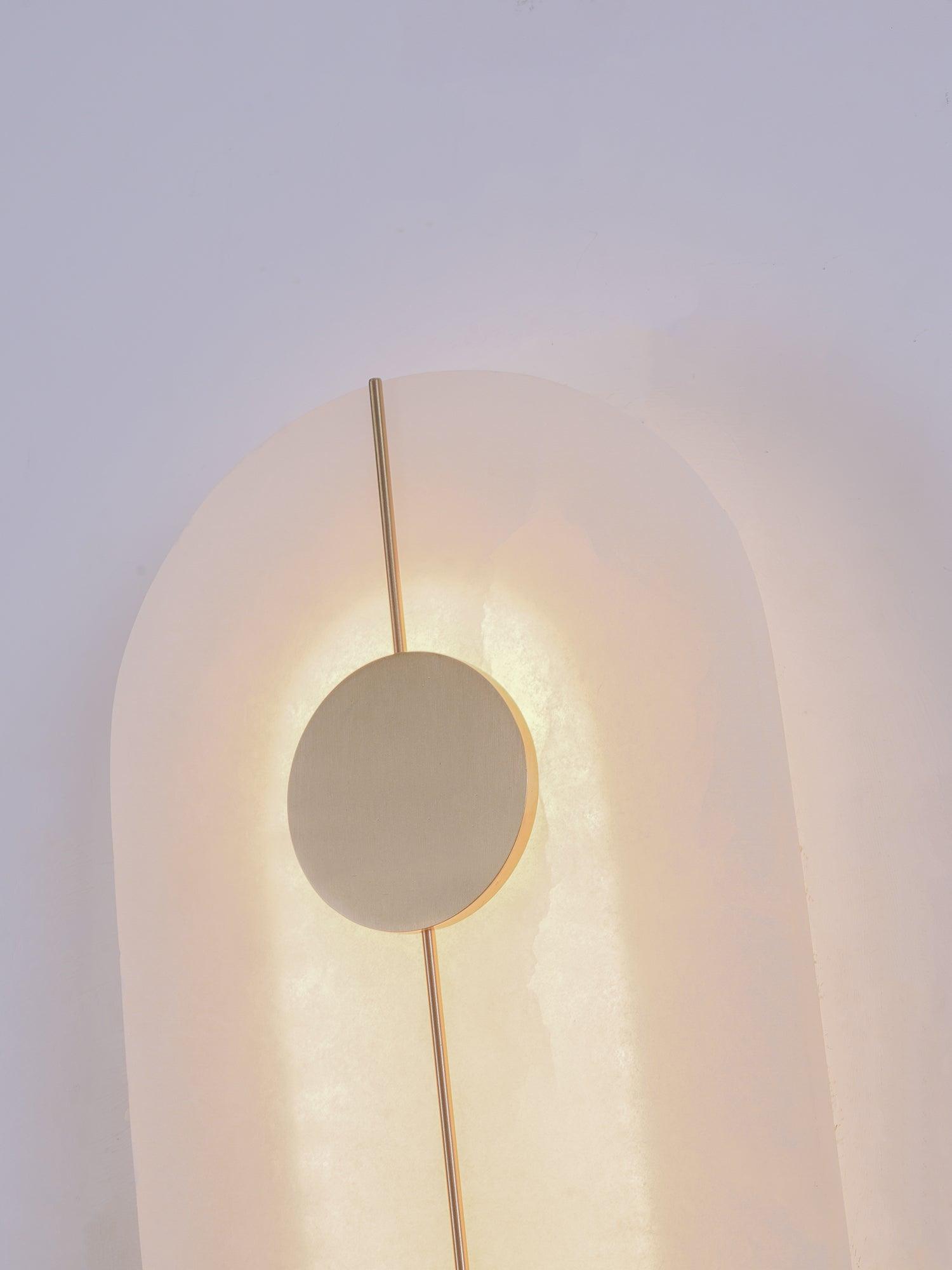 Artistic Alabaster Wall Light, Hardwired Wall Sconce, detail 37