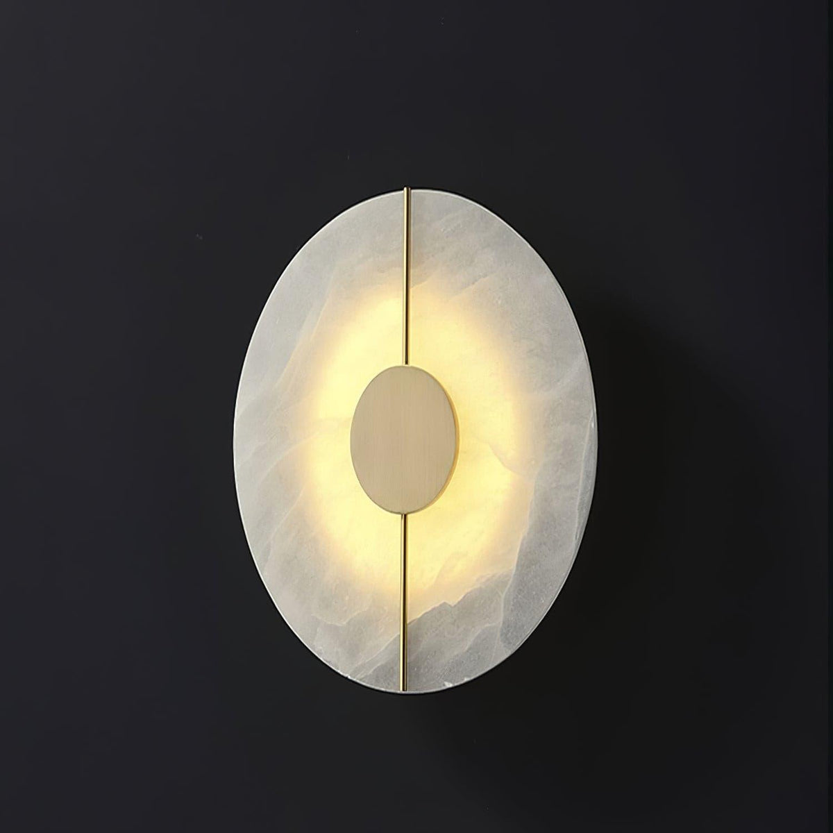 Artistic Alabaster Wall Light, Hardwired Wall Sconce, detail 19