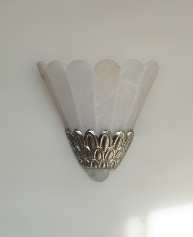 Artoria Petal Alabaster Wall Light - Dia 31cm x H 28cm Alabaster, Hardwired Wall Sconce, detail 12