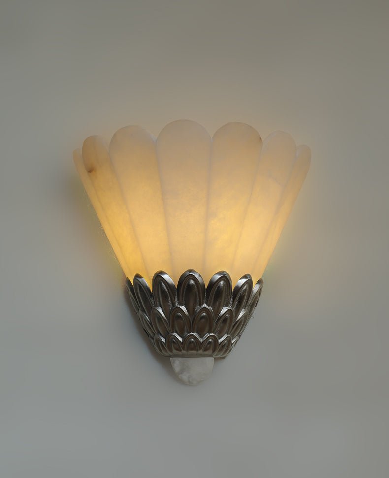 Artoria Petal Alabaster Wall Light - Wall Lamp, Hardwired Wall Sconce, detail 9