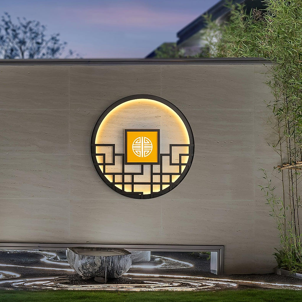 Circular Exterior Wall Light, Outdoor Wall Light, detail 10
