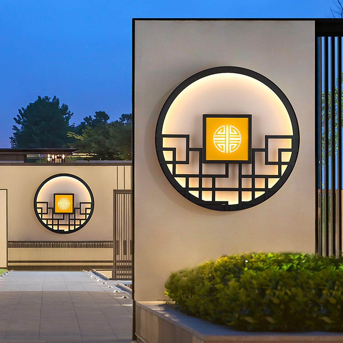 Circular Exterior Wall Light, Outdoor Wall Light, detail 14