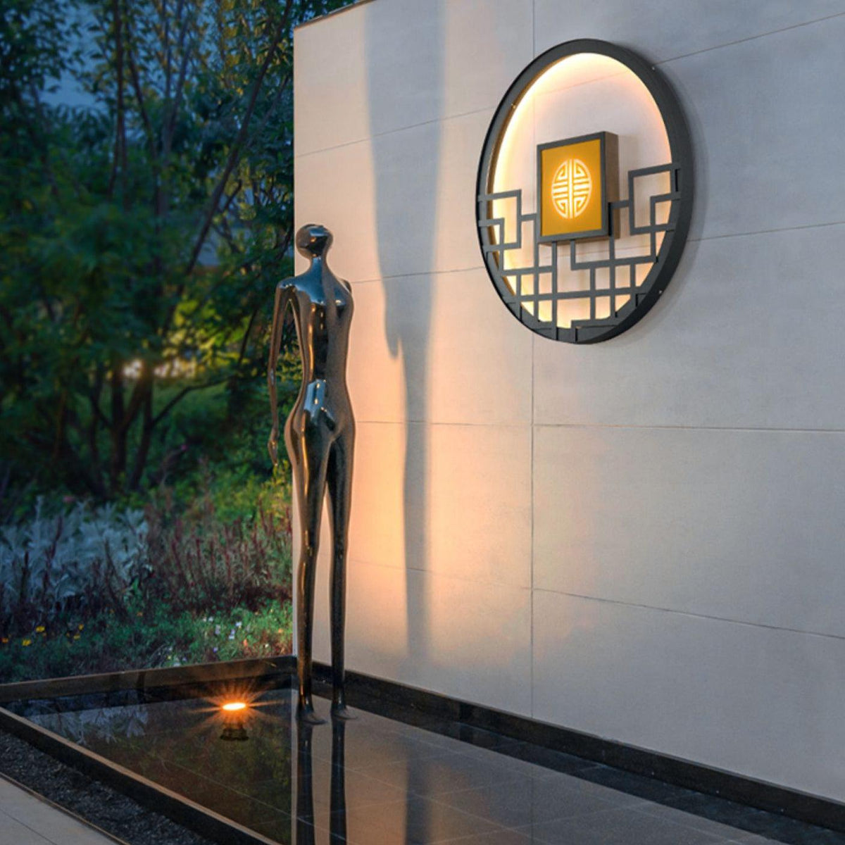 Circular Exterior Wall Light, Outdoor Wall Light, detail 17