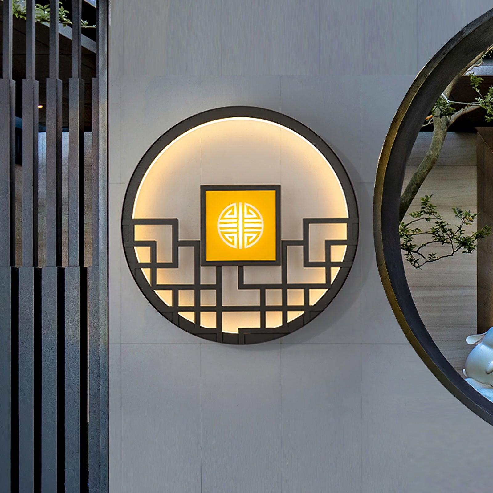 Circular Exterior Wall Light, Outdoor Wall Light, detail 2