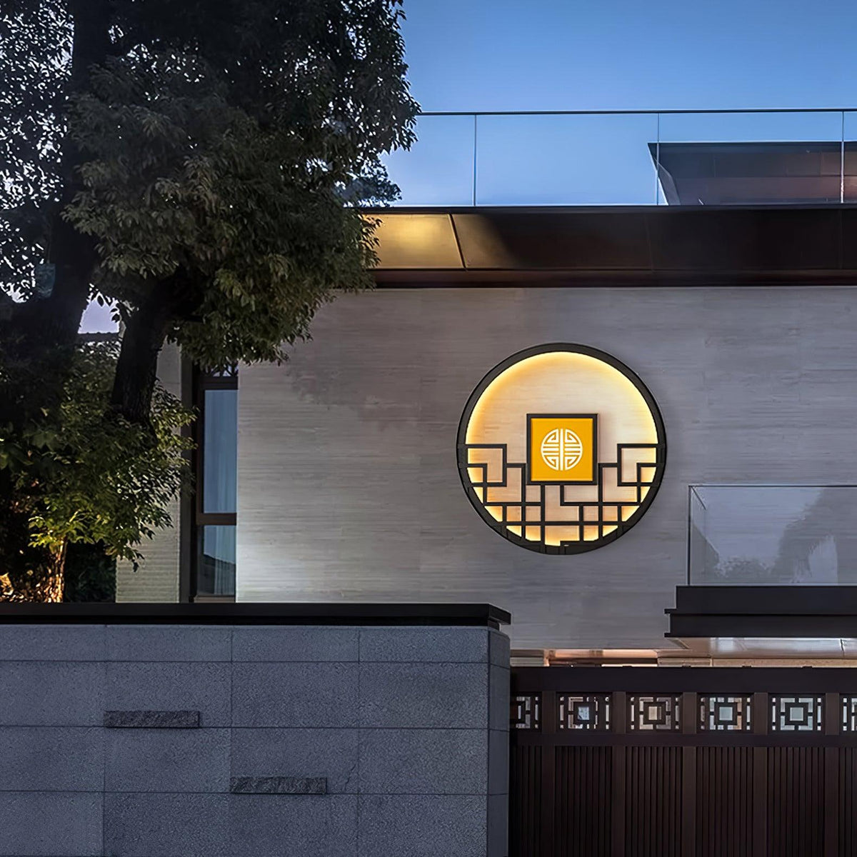 Circular Exterior Wall Light, Outdoor Wall Light, detail 6