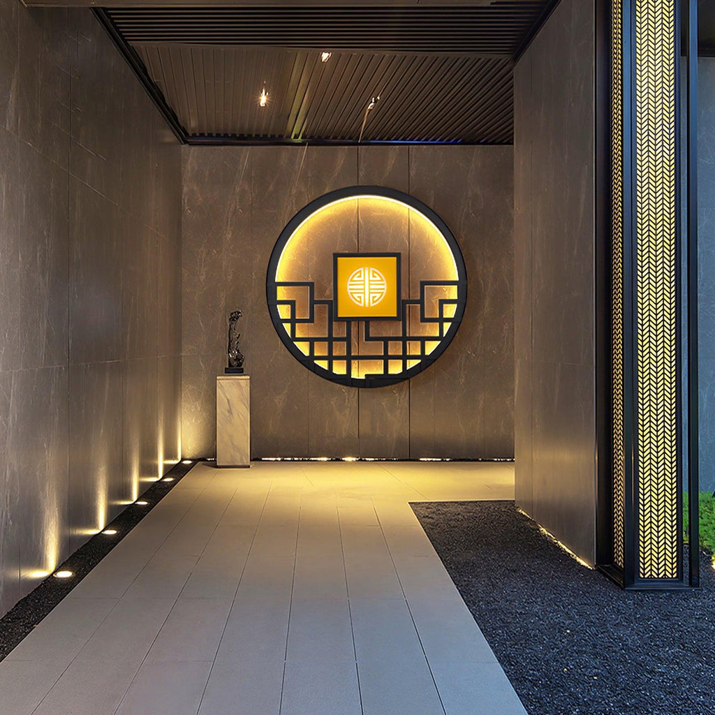 Circular Exterior Wall Light, Outdoor Wall Light, detail 8