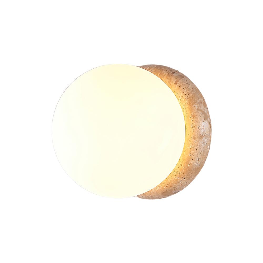 Asteroid Exterior Wall Light 6.3", Outdoor Wall Light, Travertine, 16 x 16cm
