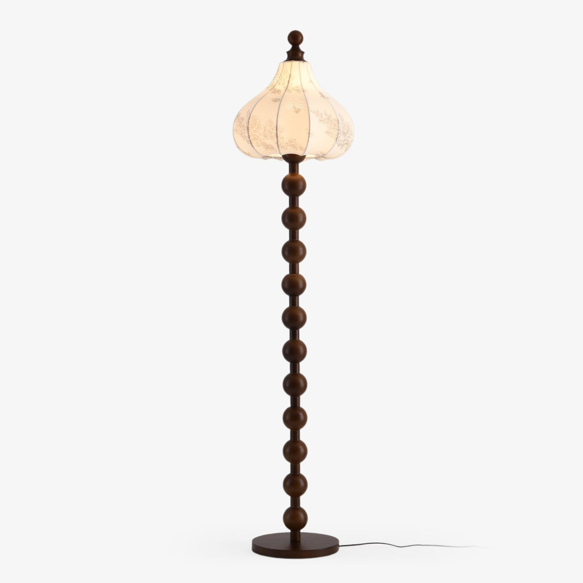 Astrid Fabric Floor Light, Floor Lamp, Dia 40cm x H 165cm