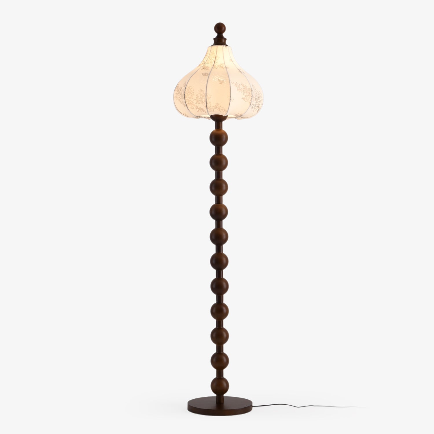 Astrid Fabric Floor Light, Floor Lamp, Dia 40cm x H 165cm
